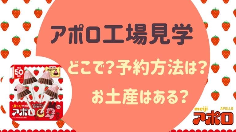 アポロ チョコ 工場 見学 Article